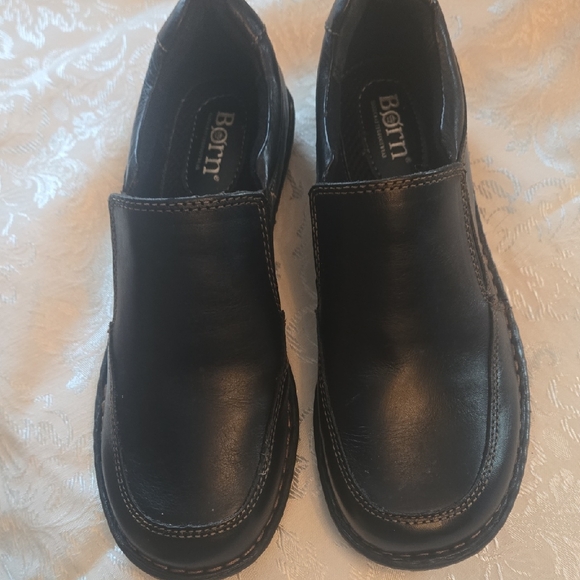 Born Shoes - Born Women's Black Leather Loafers Size 7.5